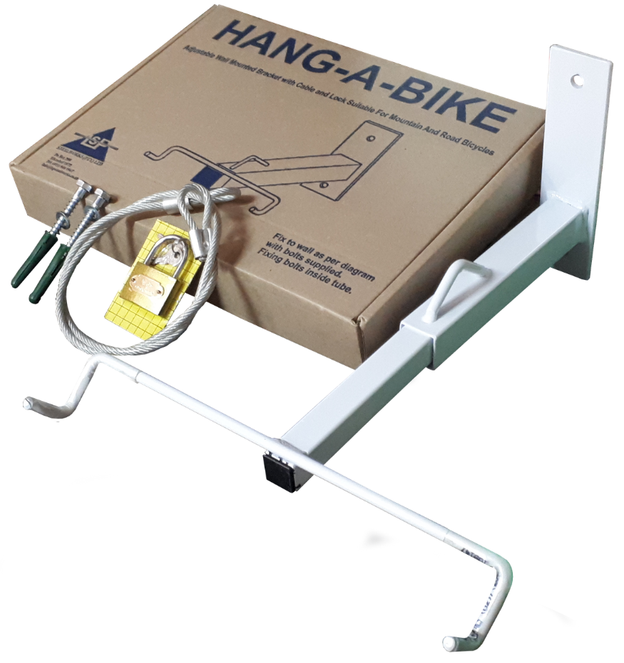 HAB in box - Hang a Bike with lock etc
