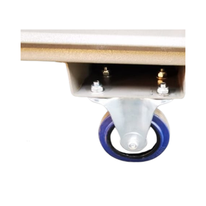 100mm Blue rubber Fixed Castor