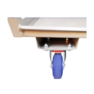 100mm Blue rubber Swivel Castor