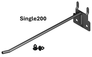 Single Hooks 200mm — PEG-Single200