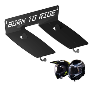 Motorcycle Helmet Storage Shelf — Double